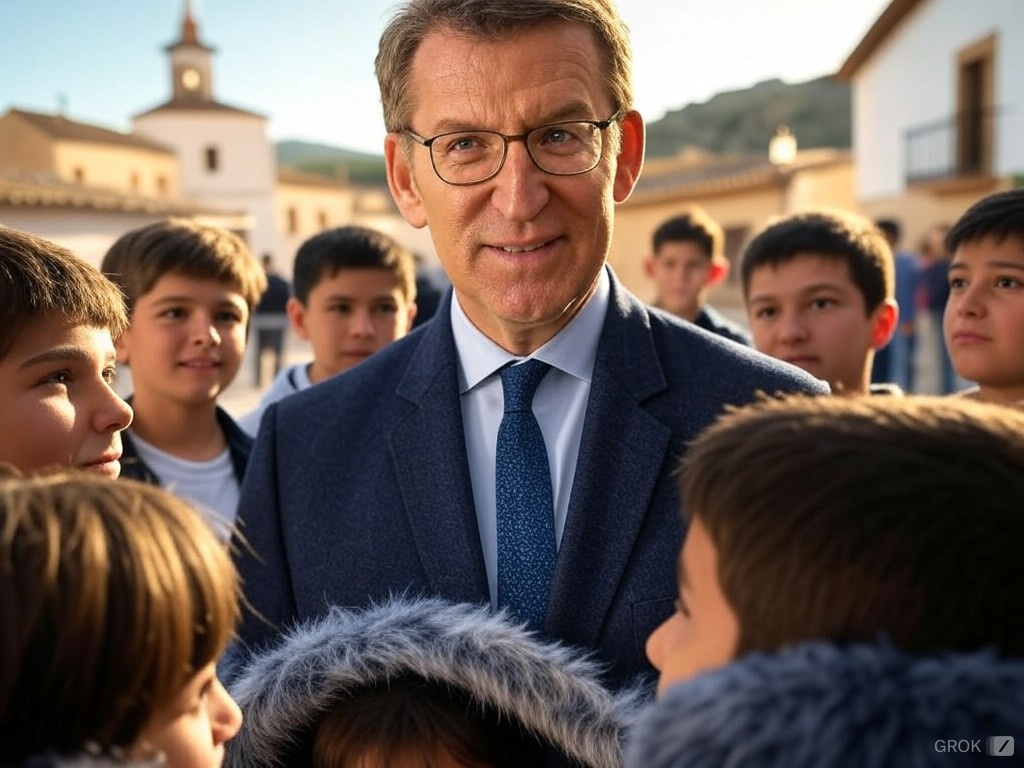 Feijoo y los ninos