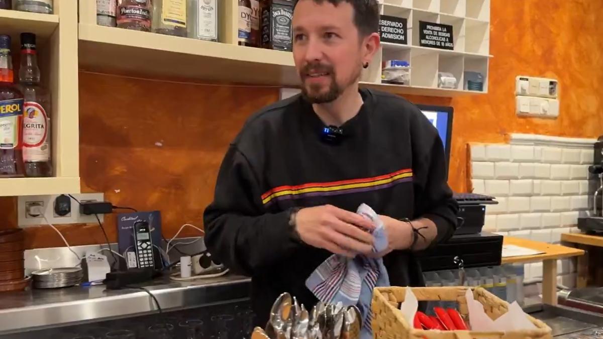 Pablo Iglesias en el Garibaldi