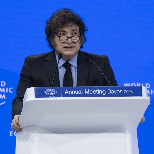 Javier Milei en Davos
