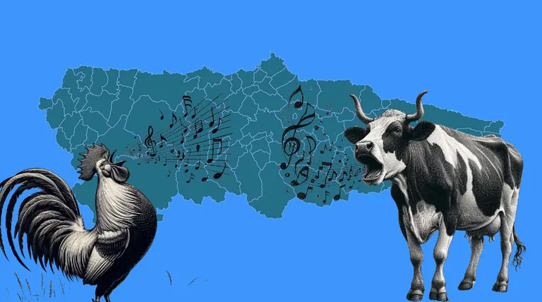 vacas y gallos
