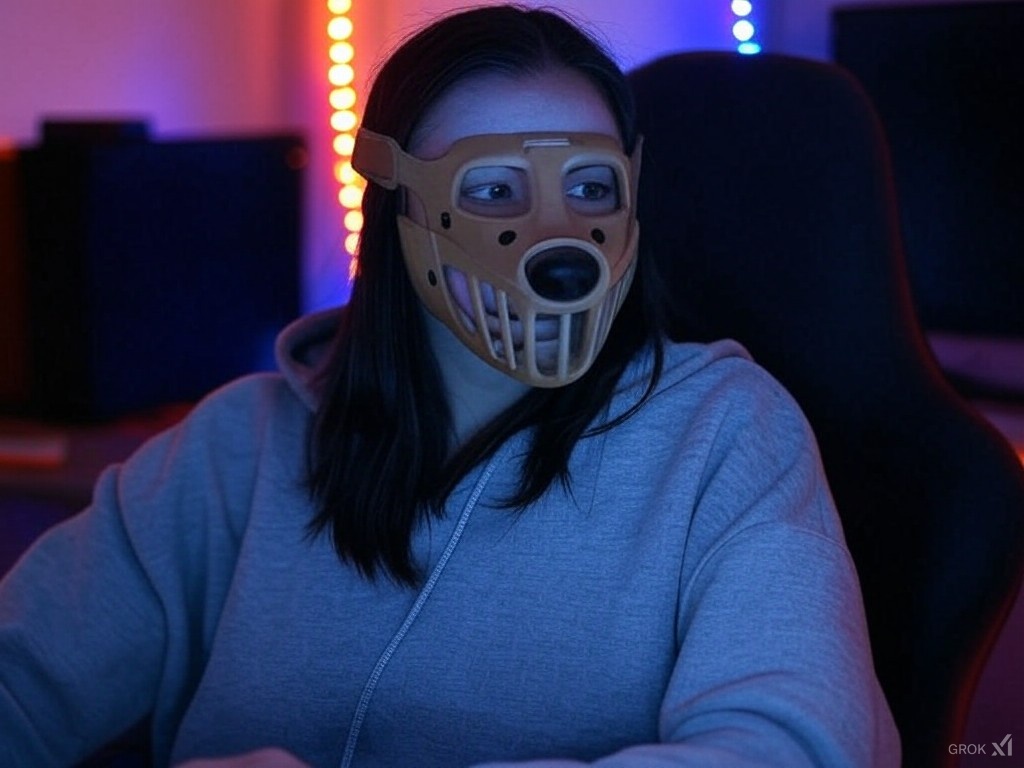Streamer con bozal