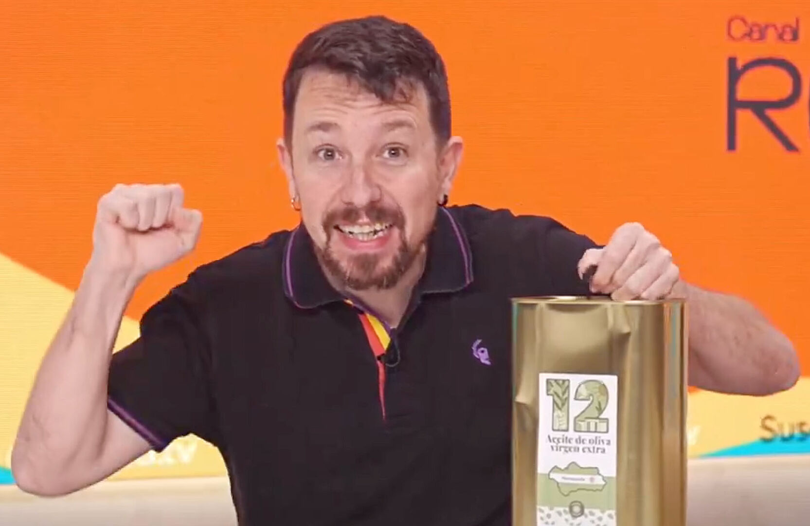 Pablo Iglesias vende aceite