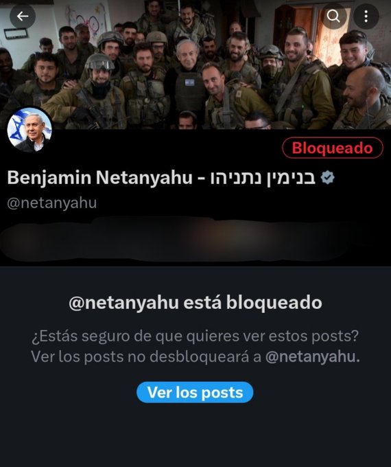 Nettanyahu bloqueado