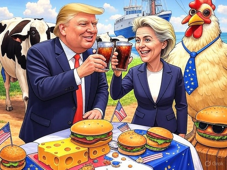 Trump y Von der leyen