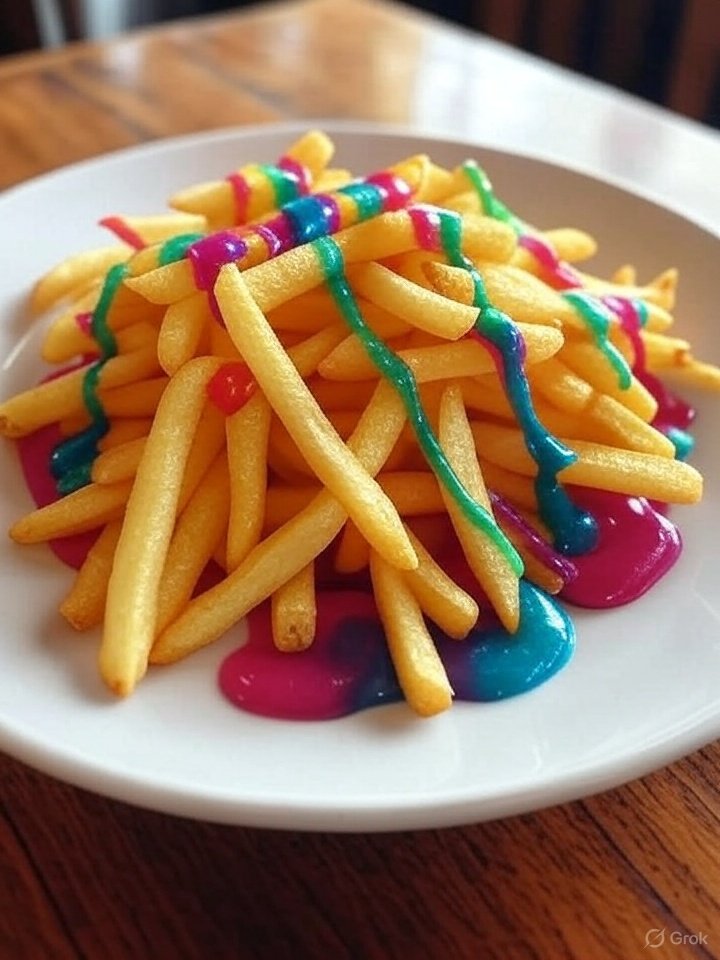 patatas fritas arcoiris
