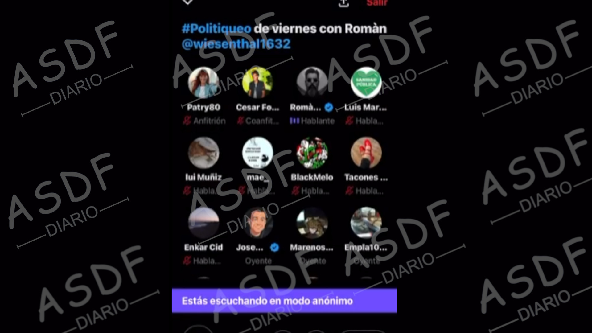 Roman Cuesta en un space de X