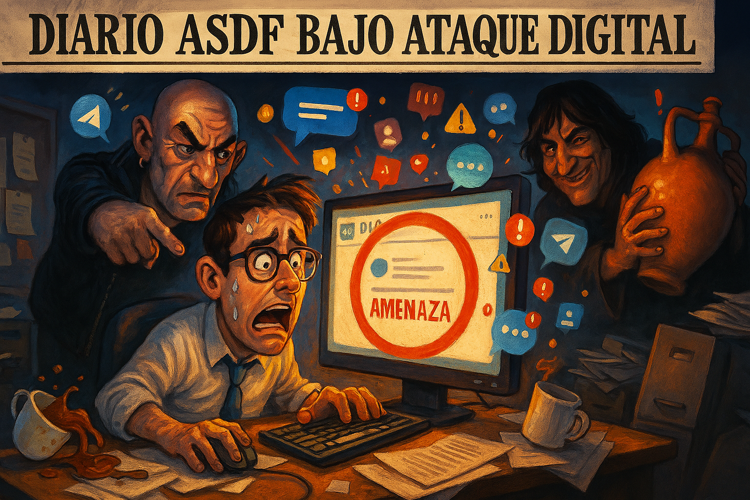 Diario ASDF bajo ataque digital